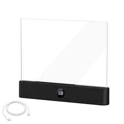 Smart LED Reading Light Book Light Treasure Box Rechargeable Clear LED Flat Reading Light Timer Doodleable Study Lamp the Quiet Reader'S Dream Lights Ultra-Thin Wireless Design