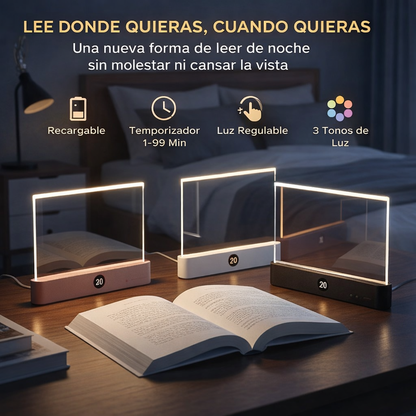 Luz tenue diseñada para leer sin cansar tus ojos