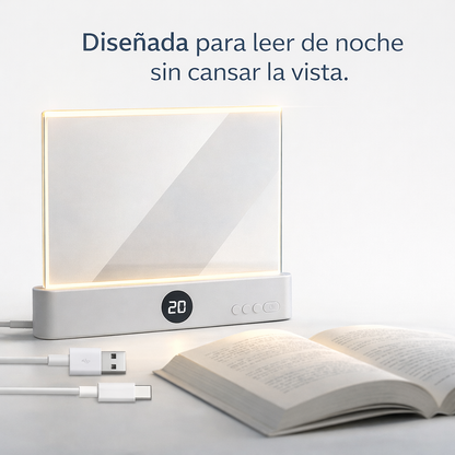 Luz tenue diseñada para leer sin cansar tus ojos