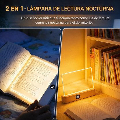 Luz tenue diseñada para leer sin cansar tus ojos