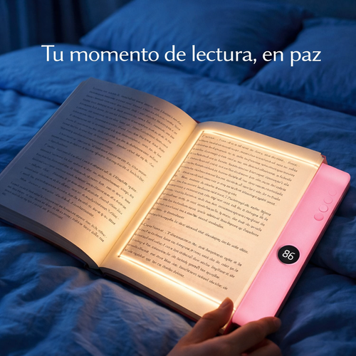 Luz tenue diseñada para leer sin cansar tus ojos
